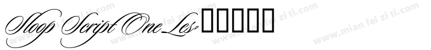 Sloop Script One Les字体转换